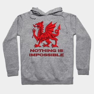 Nothing Is Impossible Welsh Rugby Union Dragon Hoodie